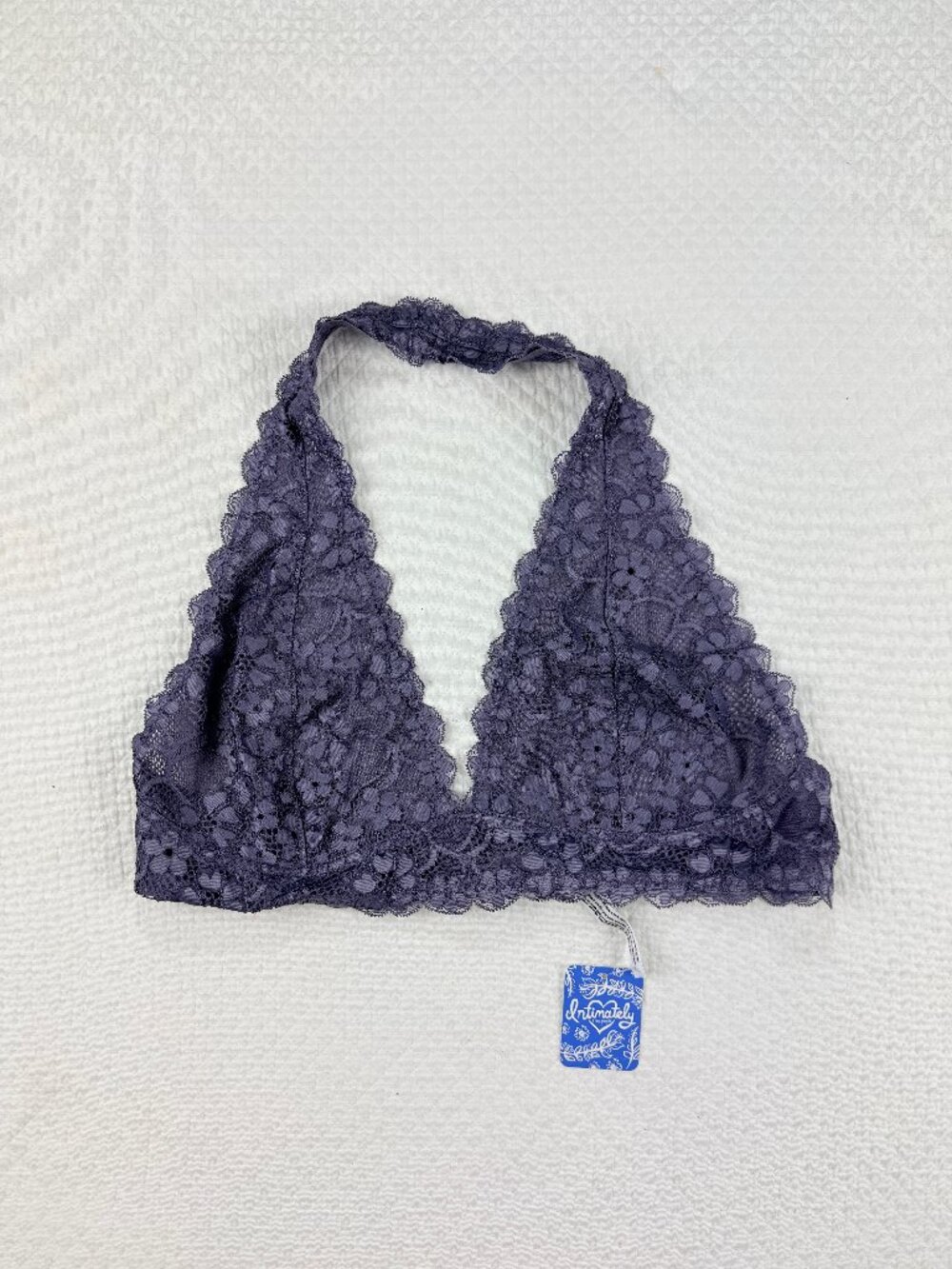 NWT Free People Galloon Lace Halter Bra.Violet Size XL - Picture 2 of 9